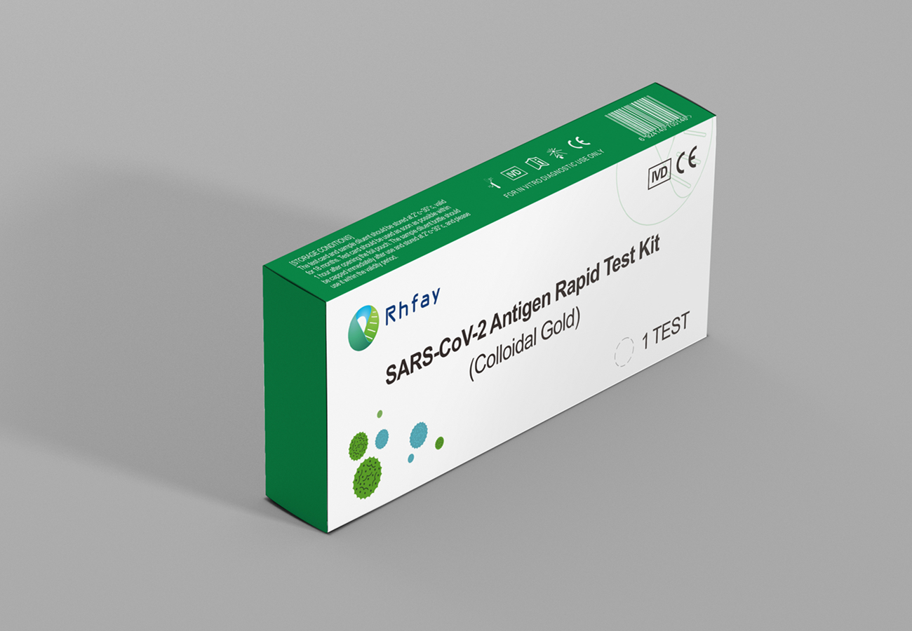 Rhfay SARS-CoV-2 Antigen Papid Test Kit(Colloidal Gold，1 test/kit)